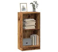 Runheo Bibliothèque aspect bois vieilli 40 x 24 x 76 cm - En matériau dérivé du bois - Étagère sur pied avec compartiments ouverts - Espace de rangement polyvalent pour livres, CD, décoration, idéale