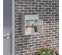 Runheo Boîte à colis noire en acier galvanisé 47,5 x 38 x 59 cm verrouillable avec serrure pour jardin, maison, porte d'entrée et extérieur, résistante aux intempéries et imperméable pour un rangement