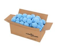 Runheo Boules filtrantes Anti-bactériennes pour Piscine 700 g Bleu polyéthylène avec nanoparticules d'argent, Filtration Efficace Contre impuretés et bactéries, Compatible Skimmer et Pompe
