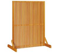 Runheo Brise-vue marron 79,5 x 50 x 110 cm en bois d'acacia massif, pliable et autonome, pliable comme séparateur de pièce et paravent pour salon, bureau, chambre à coucher, intimité et décoration