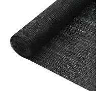 Runheo Brise-vue noir en polyéthylène haute densité 75 g/m² - 1,2 x 10 m - Résistant aux intempéries - Perméable au vent - Pour jardin, balcon, terrasse, protection solaire et extérieur
