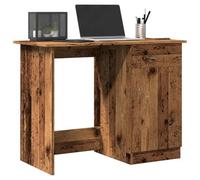 Runheo Bureau en Bois Vieux Style 100x50x76 cm avec tiroir Rangement pour Poste de Travail Ordinateur Portable écran Clavier Chambre étudiant