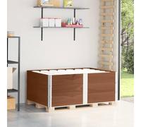 Runheo Cadre de palette 3 pièces marron en pin massif 150 x 100 cm empilable et pliable pour palette européenne, surface de chargement, plateforme de transport, palette d'entrepôt, logistique et