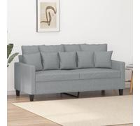 Runheo Canapé 2 places, gris clair, 140 cm, housse en tissu respirant, structure en métal robuste, rembourrage confortable, meuble de salon, décoration durable