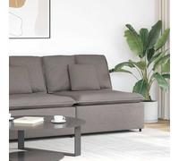 Runheo Canapé modulaire module central taupe 100 cm avec coussin, assise d'angle rembourrée, structure en métal, tissu textilène, rembourrage en mousse, canapé modulaire pour salon
