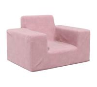 Runheo Canapé pour enfant rose en peluche douce avec rembourrage en mousse, 52 x 38 x 34 cm, housse amovible, facile à nettoyer, confortable pour chambre d'enfant, idéal pour jouer et se détendre