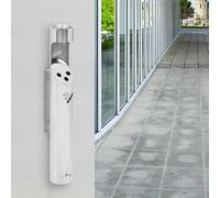 Runheo Cendrier Mural en Acier Inoxydable argenté pour Fumeur Cigarette Cigare Tabac Support extérieur intérieur Balcony terrasse Jardin Bureau Cuisine Table Voiture Voyage Support collecteur