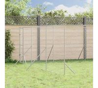Runheo Chenil d'extérieur pour Chiens argenté 6x10x2 m Acier galvanisé Robuste enclos sécurisé avec Porte verrouillable pour Animaux de Compagnie en Plein air