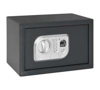 Runheo Coffre-Fort numérique Gris foncé de 31 x 20 x 20 cm en Acier résistant avec Serrure électronique à Code ou Empreinte pour sécurité Maison Bureau Protection de Bijoux Documents et Argent