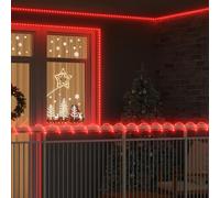 Runheo Cordon Lumineux avec 2400 LED Rouges 100 m en PVC pour décoration intérieure et extérieure Ambiance Festive lumière décorative Flexible, idéal pour Jardin, terrasse, fête