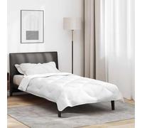 Runheo Couette d'hiver blanche - 200 x 135 x 5 cm - En microfibre de polyester - Respirante - Lavable - Chaude - Régulation de la température - Pour des soirées d'hiver douillettes - Avec surpiqûre