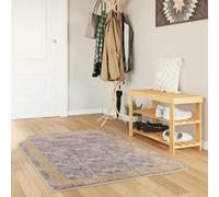 Runheo Coureur de Tapis Marsa Gris en Polyester et PVC 80 x 200 cm avec Dos antidérapant, Lavable en Machine, absorbe Bruit, idéal Couloir Chambre Salon Bureau Design Moderne Confortable Moelleux