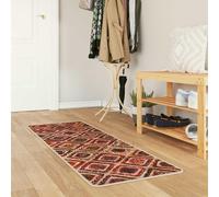 Runheo Coureur de Tapis MARSA Multicolore en Polyester et PVC 50 x 100 cm pour Couloir Entrée Salon Chambre, Antidérapant Lavable, Confort Doux et Design Moderne, Absorption des bruits