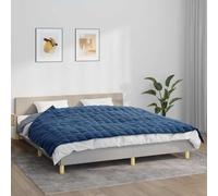 Runheo Couverture lestée bleue 11 kg 155 x 220 cm avec tissu respirant, couette douce et passants intérieurs pour une répartition uniforme du poids pendant le sommeil sur le canapé, le lit et le