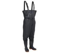Runheo Cuissardes avec Bottes intégrées et Ceinture Noire Taille 42, résistantes à l'eau, en Polyester Enduit, parfaites pour la pêche, la Chasse, la randonnée en Marais ou rivière
