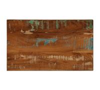 Runheo Dessus de table rectangulaire bois massif récupéré 40x20x2,5 cm plateau planche surface rechange idéal pour bureau cuisine salon salle à manger bricolage et support pied