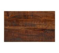 Runheo Dessus de table rectangulaire bois massif récupéré 50x30x3,8 cm plateau planche surface rechange pour bureau cuisine salle à manger et bricolage