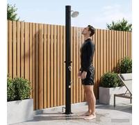 Runheo Douche Solaire extérieure avec Robinet et tête de Douche rotative 20 L en PVC et Alliage de Zinc pour Jardin ou terrasse, résistante aux intempéries, Installation Facile sans plomberie