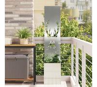 Runheo Écran de confidentialité de Jardin Argenté 32 x 32 x 150 cm Robuste en Acier galvanisé avec Finition Mate pour extérieur Design Moderne et Facile à Assembler pour créer Un Espace privé
