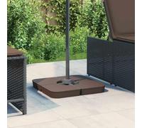 Runheo Ensemble de Base pour Parasol à Pied croisé 4 pièces Support Solide en PP pour terrasse Jardin Plage Piscine stabilité Poids Sable remplissable