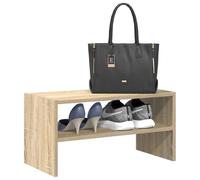 Runheo Étagère à chaussures empilable en chêne Sonoma - 60 x 30 x 30,5 cm - Fine - Peu encombrant - Avec beaucoup d'espace de rangement et système de rangement pour couloir, entrée et entrée