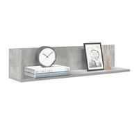 Runheo Étagères murales 2pcs Gris béton Bois ingénierie 75x16,5x16,5cm Support Flottant Design pour Salon Chambre Cuisine Bureau Rangement déco Plante Livres