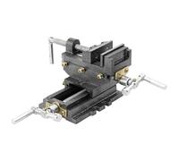Runheo Étau en forme de croix manuel 70 mm en fonte avec largeur de mâchoire de 80 mm et ouverture de mâchoire de 70 mm, rotatif, idéal pour serrer, fixer et maintenir dans l'atelier, le garage
