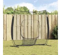 Runheo Filet d'entraînement de baseball noir en polyester robuste 250 x 106 x 209 cm avec sac de transport pour l'entraînement en plein air dans le jardin, le club et le terrain de sport pour lancer