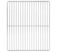 Runheo Grille de cuisson argentée en acier inoxydable 40 x 35 cm rectangulaire résistante à la chaleur pour extérieur, jardin, terrasse, facile à nettoyer, idéale pour barbecue au charbon de bois, gaz