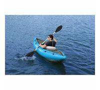 Runheo Kayak Gonflable Bestway Hydro-Force 1 Personne léger, Durable, Stable pour lac, rivière ou mer avec siège Gonflable, aileron Amovible, Facile à Transporter et à Utiliser
