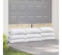Runheo Lot de 100 sacs tissés - Blanc - 50 x 80 cm - En polypropylène résistant aux intempéries - Pour rangement, étagère, armoire, atelier, opération, industrie et commerce - Charge maximale de 15 kg