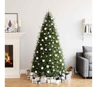 Runheo Lot de 111 boules de Noël blanches et grises en polystyrène incassable avec 3 tailles, étoiles, flocons de neige, pointe de sapin de Noël, ficelles pour décoration de sapin de Noël, guirlande