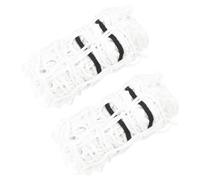 Runheo Lot de 2 filets à foin ronds blancs - 75 x 50 cm - En polypropylène - Pour cheval, bœuf, mouton, chèvre, résistant aux intempéries, pliable, pour écurie, pâturage, cour, réduit le gaspillage de