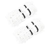 Runheo Lot de 2 filets à foin ronds blancs en polypropylène - 100 x 100 cm - Mailles de 45 x 45 mm - Cordon de 3 mm - Résistant aux intempéries - Pour cheval, poney, écurie et pâturage, pliable pour