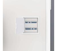 Runheo Lot de 2 panneaux d'accès blancs - 20 x 20 cm - En plastique ABS - Trappe de inspection pour mur et plafond - Porte d'inspection pour sanitaire, câble, baie - Sol - Toit - Invisible - Facile