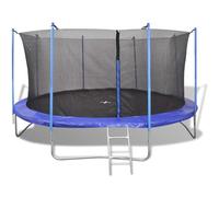 Runheo Lot de 5 trampolines de jardin de 366 cm avec filet de sécurité, housse de bord, échelle et protection contre la pluie, cadre en acier, tapis de saut pour jardin, cour, terrasse, famille