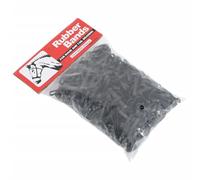 Runheo Lot de 500 élastiques tressés pour chevaux en silicone noir, durables pour crinière et queue, accessoires d'équitation polyvalents pour écurie, écurie et tournoi