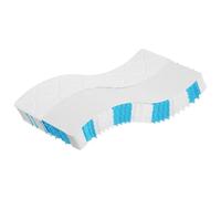 Runheo Matelas à ressorts ensachés - Ferme moyenne - 100 x 200 cm - Avec 7 zones de couchage - Respirant et ergonomique - Pour le dos et les personnes souffrant d'allergies - Housse lavable - Convient