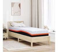 Runheo Matelas en Mousse à mémoire de Gel Blanc et Gris 70 x 200 cm avec Tissu Jacquard, Soutien Ferme, Design Moderne, Usage intérieur, Adaptable pour Chambre Adulte ou Enfant, Durable