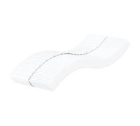 Runheo Matelas en Mousse Blanc 80x200 cm avec Housse Respirante, Soutien Ferme et Souple, adapté pour Chambre Adulte, Enfant ou bébé, déhoussable, avec Deux Niveaux de dureté H2 H3