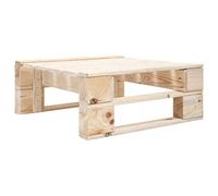 Runheo Ottomane d'extérieur en bois de pin, 60 x 60 x 25 cm, résistant aux intempéries, robuste, peu encombrant, pour jardin, terrasse, balcon, salon, comme tabouret, repose-pieds, table d'appoint