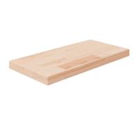 Runheo Panneau d'étagère Bois de chêne Massif Non traité 40x20x2,5 cm Tablette Murale Flottante Support Meuble Rangement bibliothèque décoration Salon Chambre Cuisine Bureau Plante