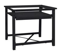 Runheo Pied de machine à laver noir en acier 60 x 56 x 52 cm avec pieds réglables, base et socle pour buanderie, accessoires de sèche-linge, tapis anti-vibrations, protection contre le bruit, empilage