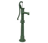 Runheo Pompe à eau de jardin en fonte avec support, relevage manuel pour irrigation, drainage, arrosage, puits, citerne, bassin, forage, reservoir, avec raccord femelle 38 mm