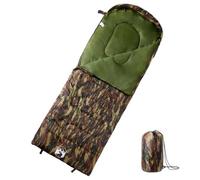 Runheo Sac de Couchage pour Adultes Camping 3-4 Saisons, Chaud, léger, Compact, léger, avec Capuche Fermeture Zip, idéal pour Trekking randonnée Montagne Refuge extérieur