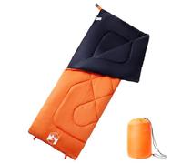 Runheo Sac de Couchage pour Adultes Camping 3 Saisons léger Compact résistant à l'eau avec Capuche Fermeture Zip pour Voyage randonnée Bivouac Montagne Refuge Nuit Confortable