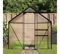 Runheo Serre Tunnel en Aluminium Anthracite 4,75 m² avec Cadre de Base Robuste pour Culture Plantes et Protection Jardin extérieur Balcon terrasse