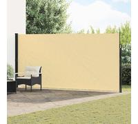 Runheo Store latéral extensible sable 300 x 220 cm polyester avec cadre en acier, imperméable, résistant aux UV et au vent, idéal pour jardin, balcon, terrasse et protection solaire d'extérieur