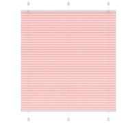 Runheo Store plissé rose, 120 x 150 cm, avec largeur du tissu 119,4 cm, en polyester, brise-vue et protection solaire, pour fenêtre, Klemmfix, sans perçage, occultant pour salon, chambre à coucher