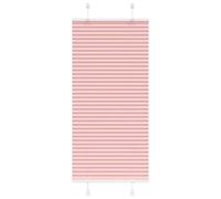 Runheo Store plissé rose, 60 x 100 cm, largeur du tissu 59,4 cm, 100 % polyester, avec brise-vue et protection solaire, avec Klemmfix, sans perçage, pour fenêtres et portes dans la chambre à coucher